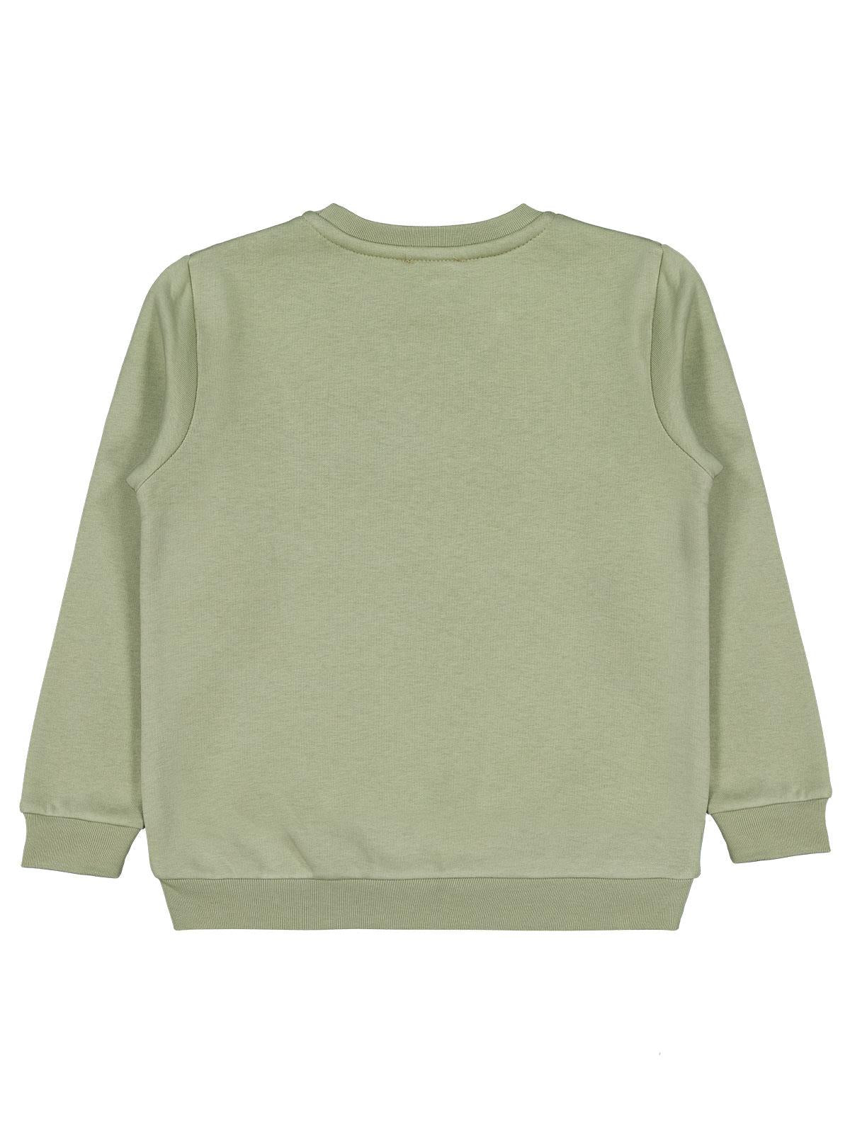 Civil Boys Backsıde Baskılı 6-9 Yaş Sweatshirt - Haki