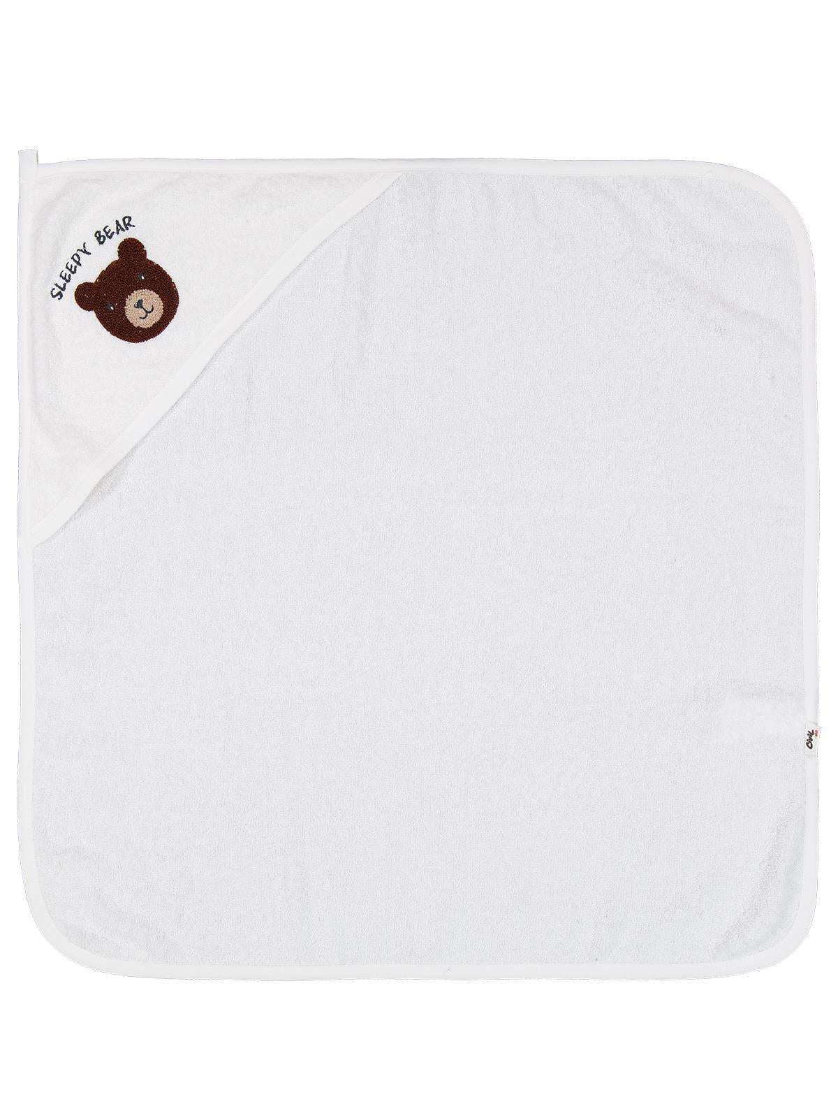 Civil Baby Ayıcık Nakışlı Havlu - Ekru