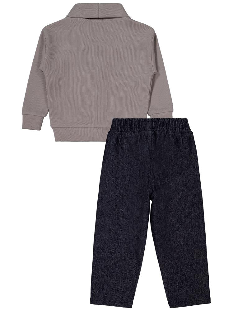 Civil Boys Armalı Gömlekli 3'lü 2-5 Yaş Takım - Gri