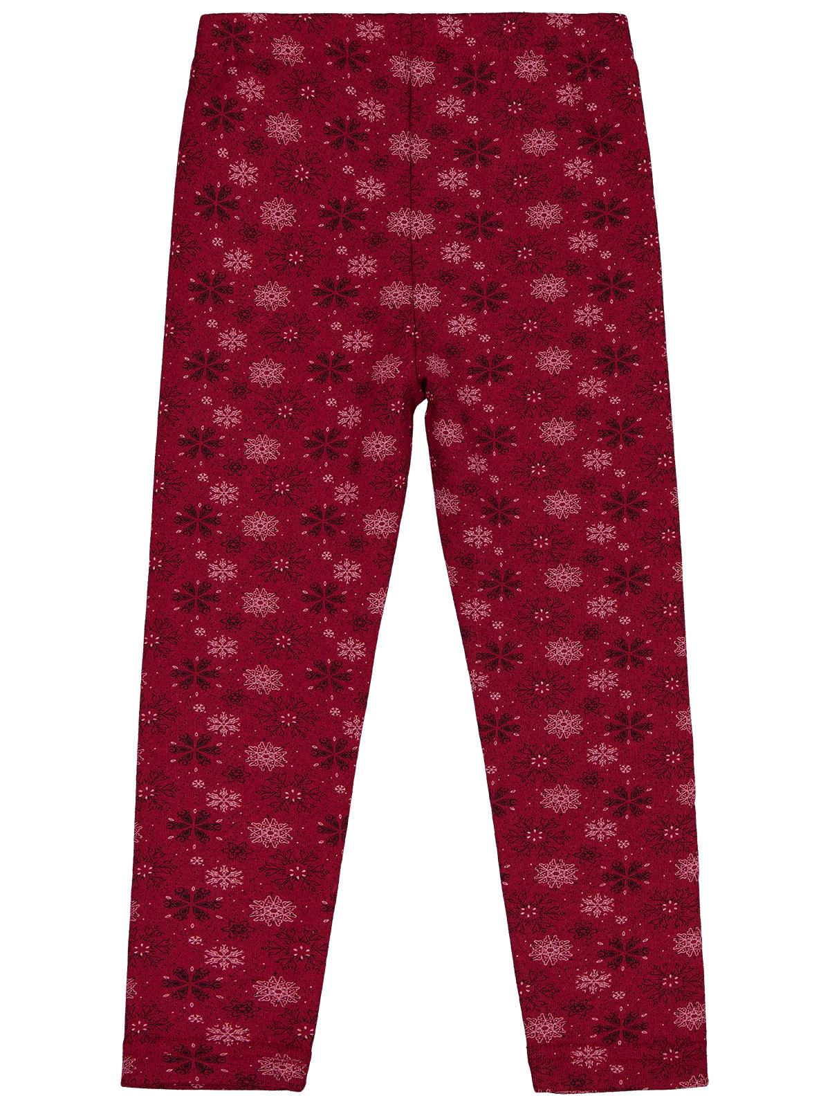 Civil Girls Kar Tanesİ Desen 10-13 Yaş Tayt - Bordo