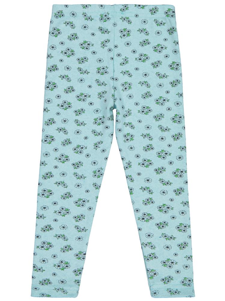 Civil Girls Çıtır Çiçek Desenli 10-13 Yaş Tayt - Yeşil