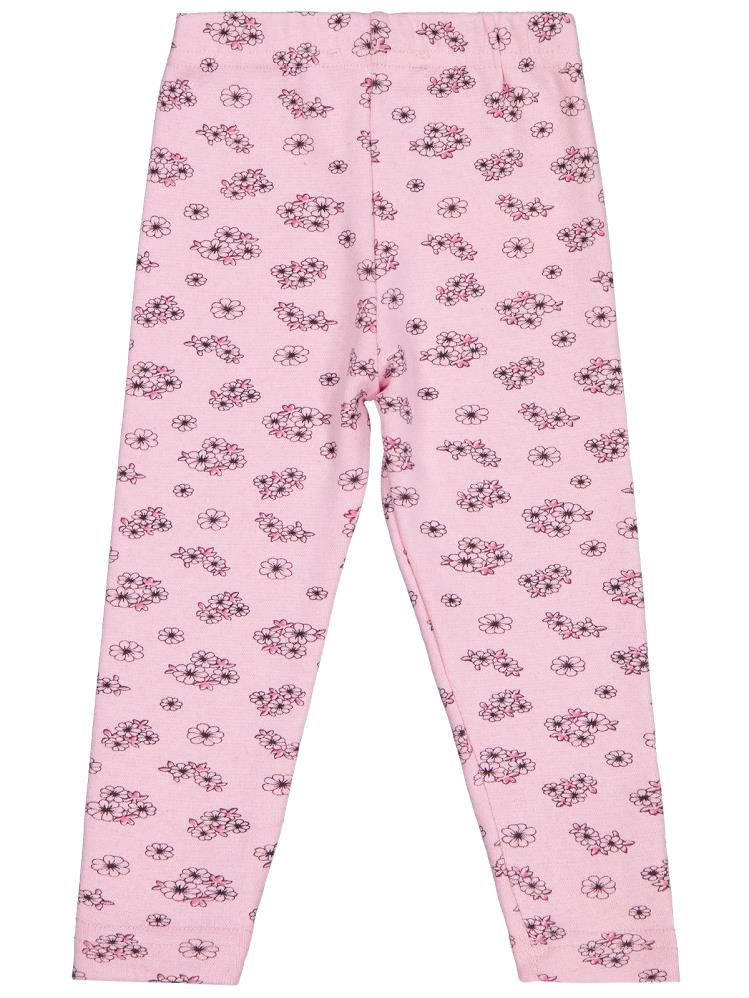 Civil Girls Çıtır Çiçek Desenli 2-5 Yaş Tayt - Pembe
