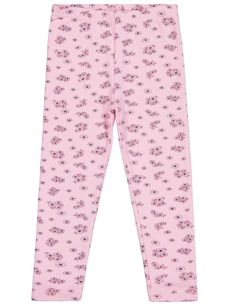 Civil Girls Çıtır Çiçek Desenli 10-13 Yaş Tayt - Pembe