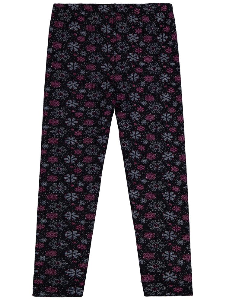 Civil Girls Kar Tanesİ Desen 10-13 Yaş Tayt - Siyah