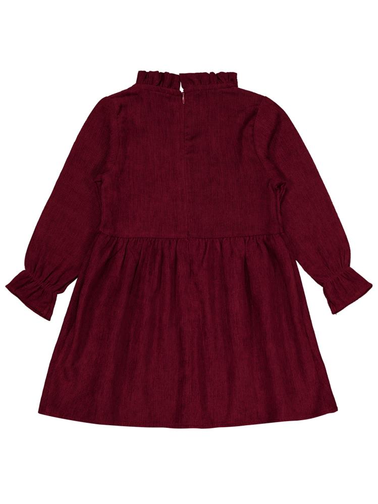 Civil Girls Fiyonklu 2-5 Yaş Elbise - Bordo