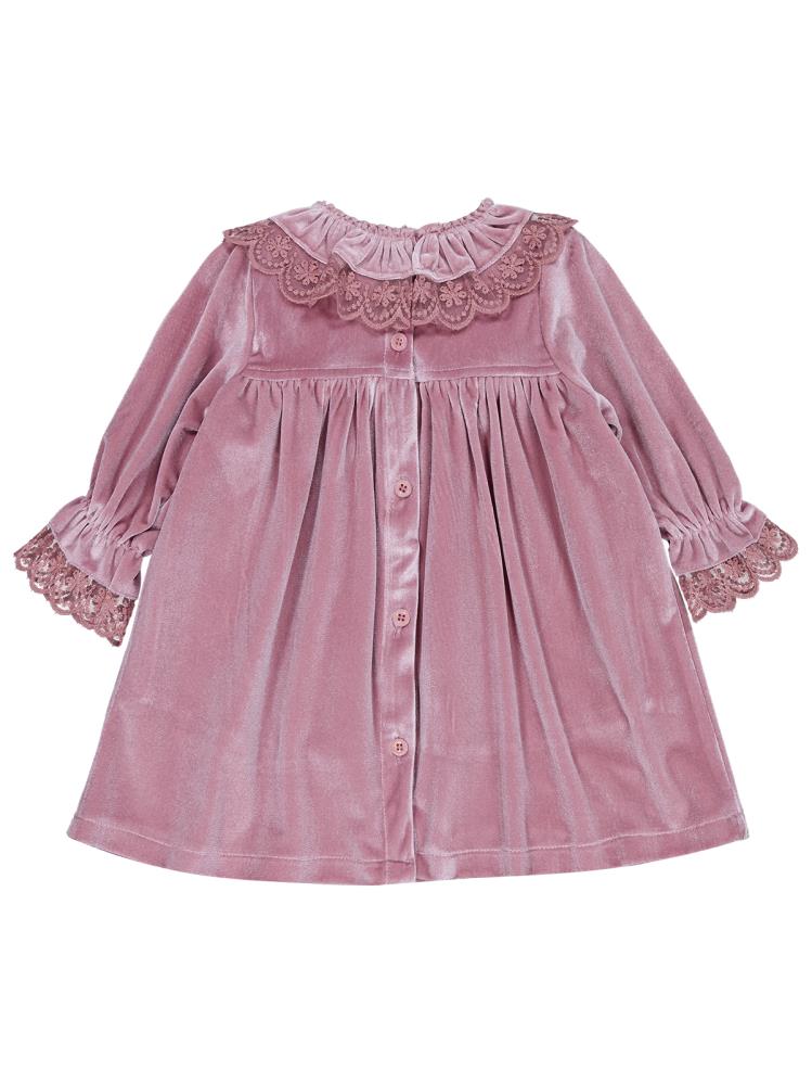 Civil Baby Yakası Fırfırlı 6-18 Ay Elbise - Pembe