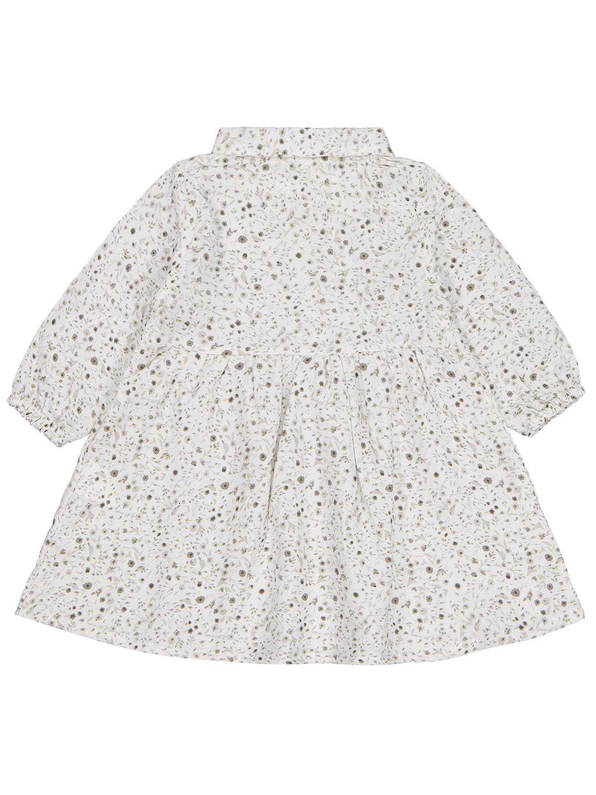 Civil Baby Desenli 6-18 Ay Elbise - Ekru