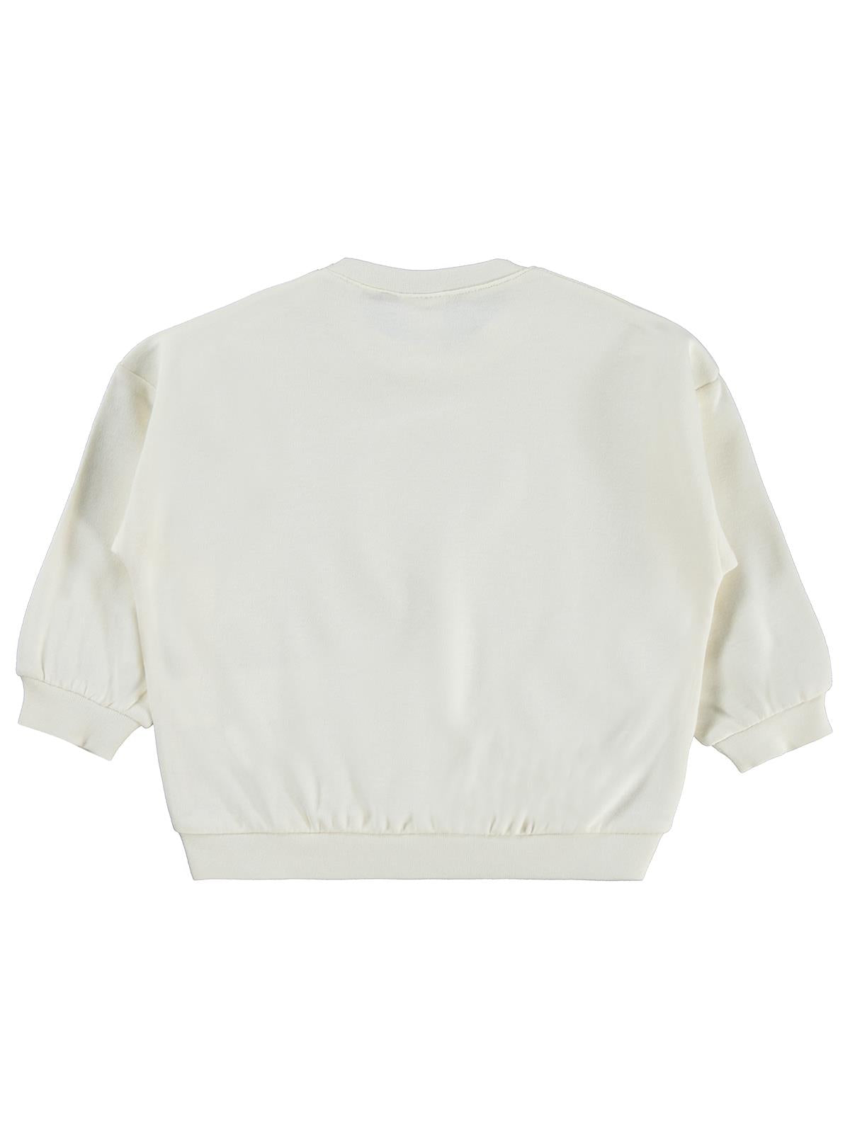Civil Baby Little Explorer Baskılı 6-18 Ay Sweatshirt - Ekru