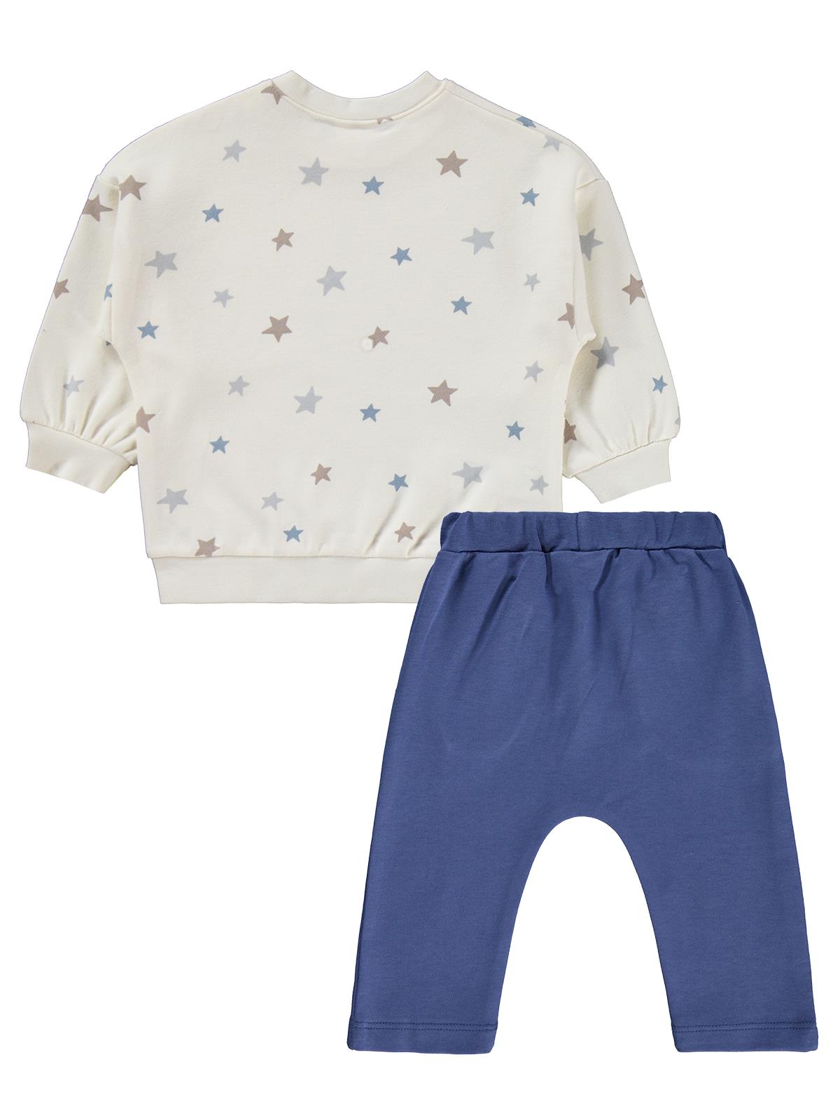 Civil Baby Yıldız Empirme 6-18 Ay Takım - Ekru