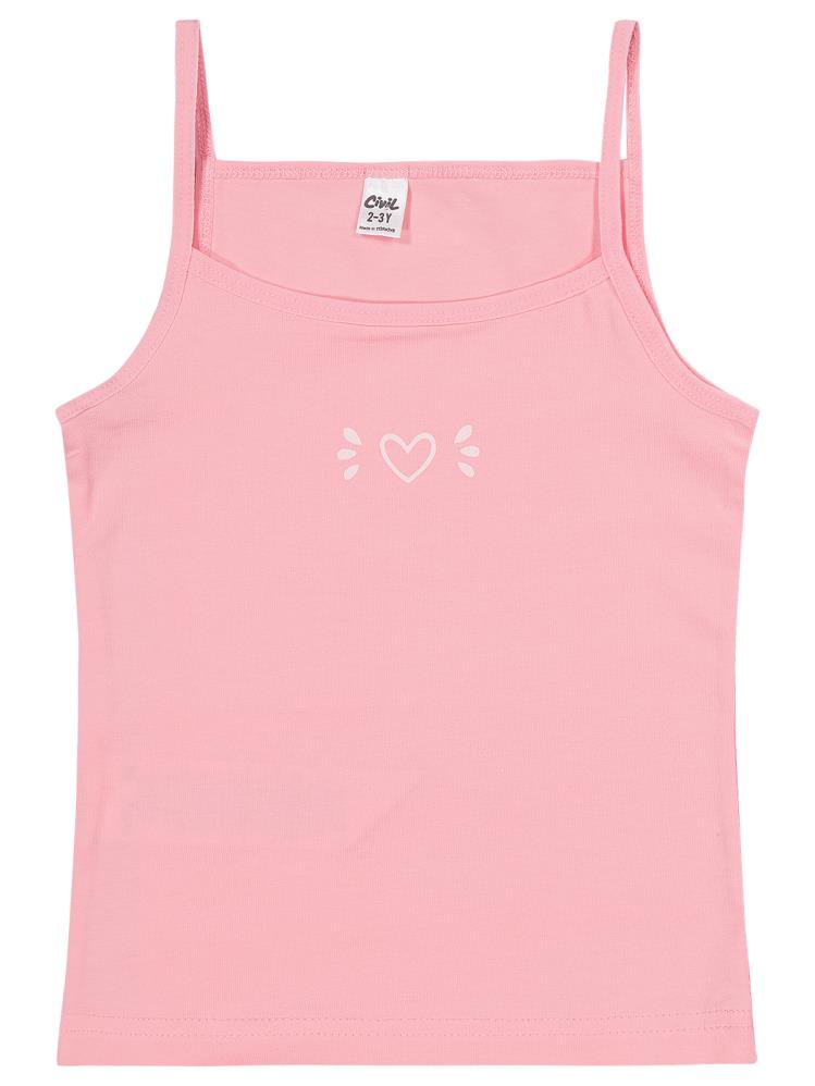 Civil Girls Kalp 2-10 Yaş Kız Çocuk 2'li Atlet