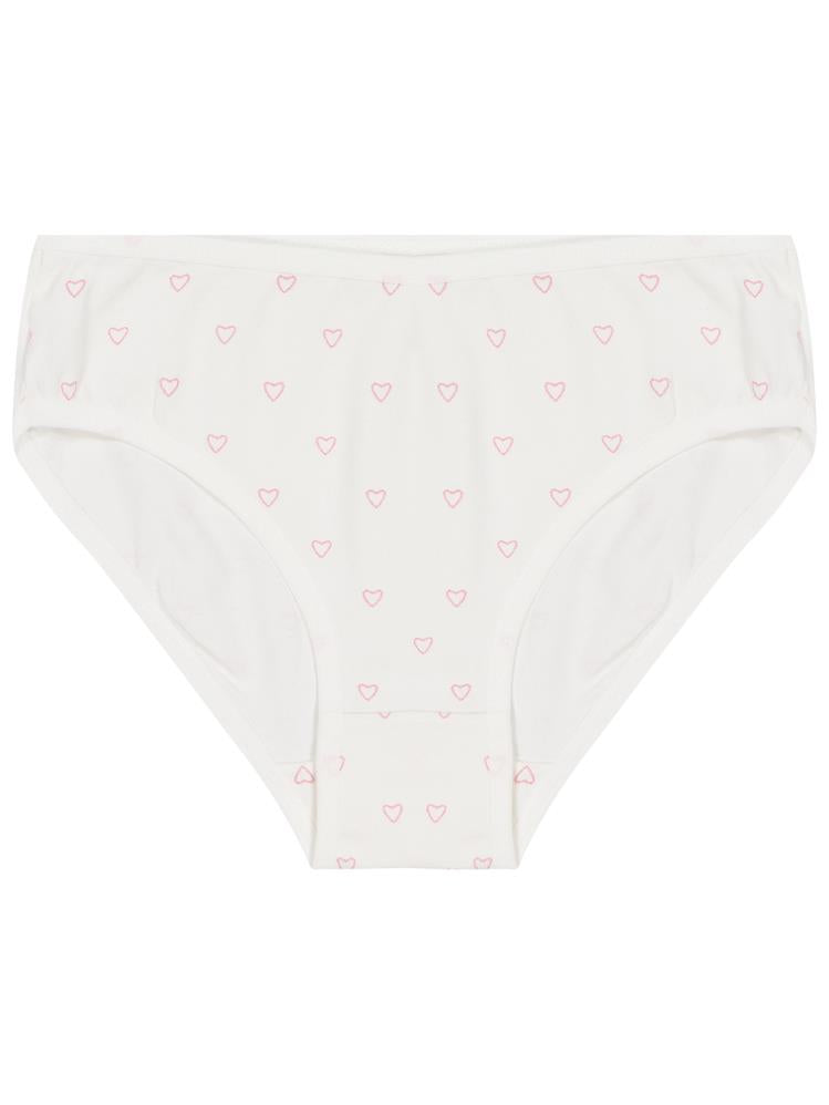 Civil Girls Kalp 2-10 Yaş Kız Çocuk 2'li Külot