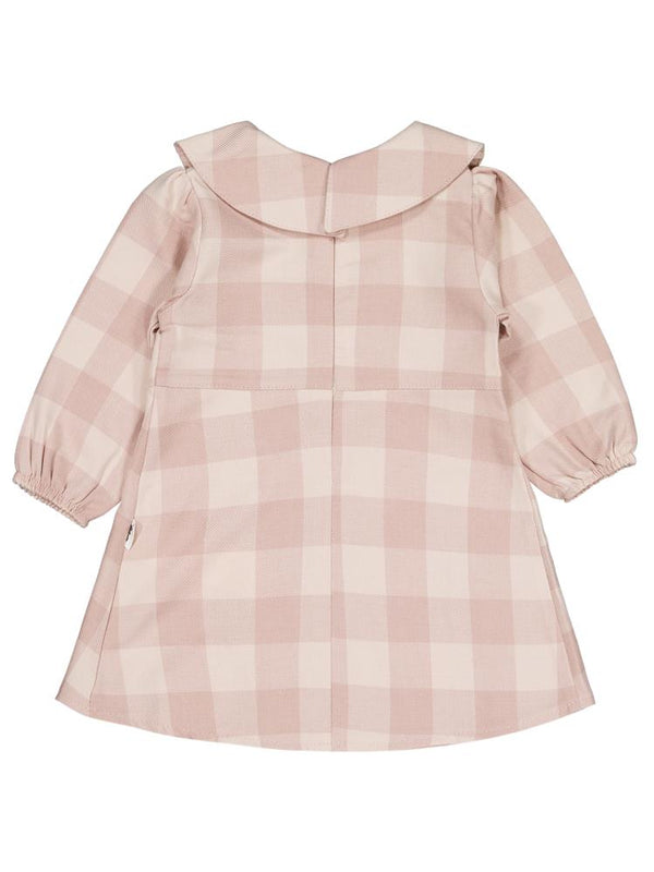 Civil Baby Dama Desen 6-18 Ay Elbise - Pudra