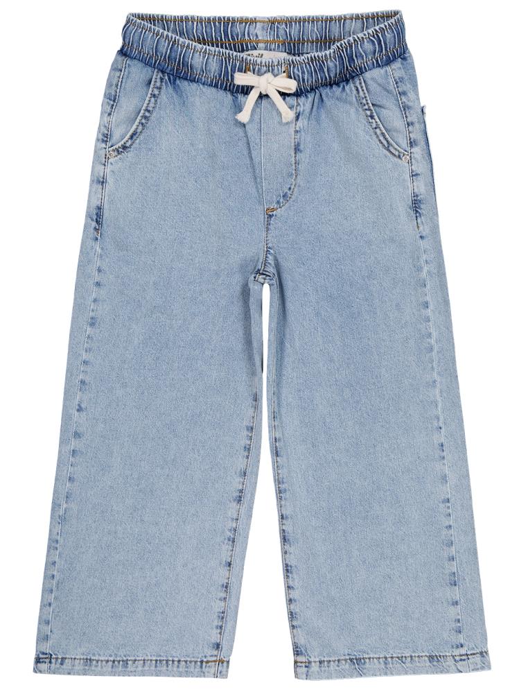 Civil Girls Beli Lastikli 4-9 Yaş Pantolon - Mavi