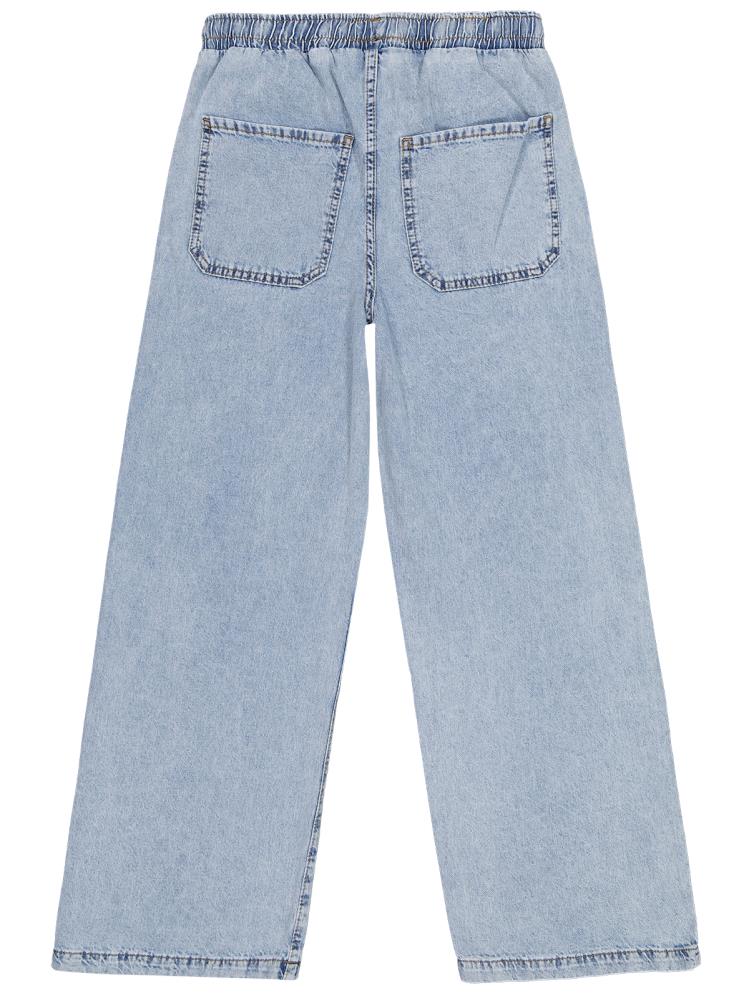 Civil Girls Beli Lastikli 10-13 Yaş Pantolon - Mavi