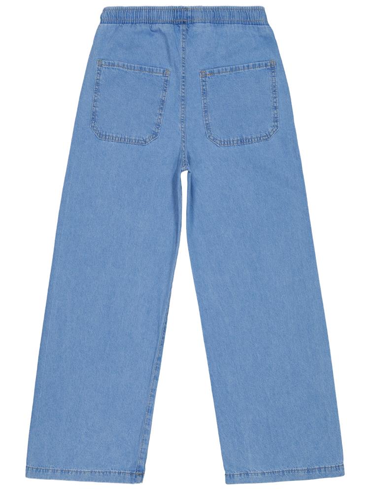 Civil Girls Beli Lastikli 10-13 Yaş Pantolon - Mavi