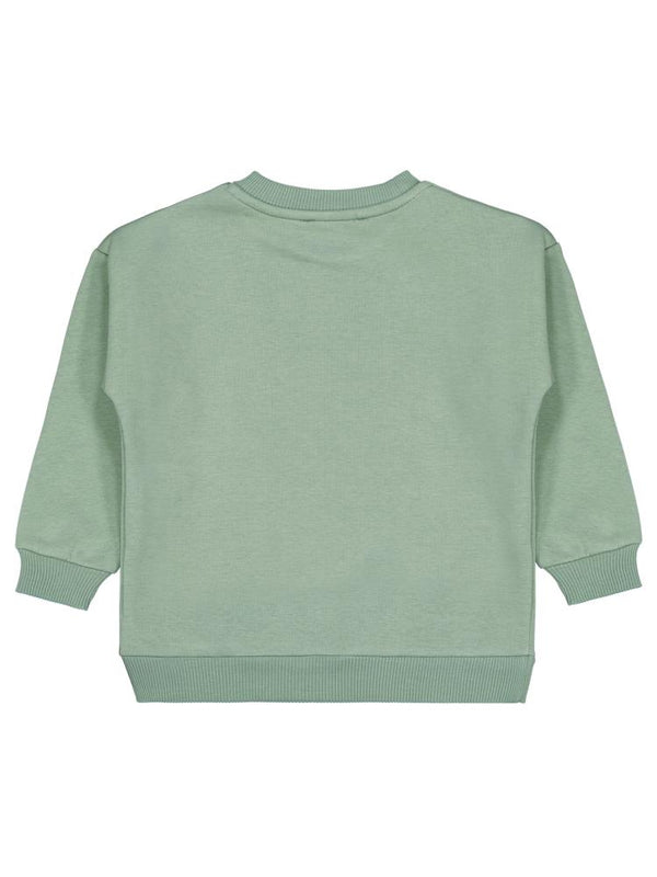 Civil Girls Lest Grow Together Baskılı 2-5 Yaş Sweatshirt - Yeşil