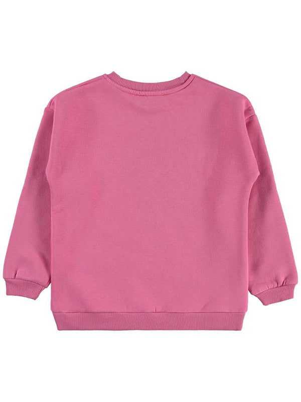 Civil Girls Cute Baskılı 10-13 Yaş Sweatshirt - Pembe