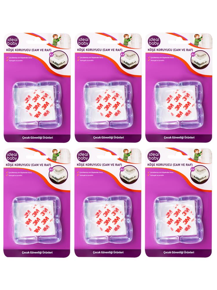 İdeal Baby Köşe Koruyucu Cam 6'lı Set