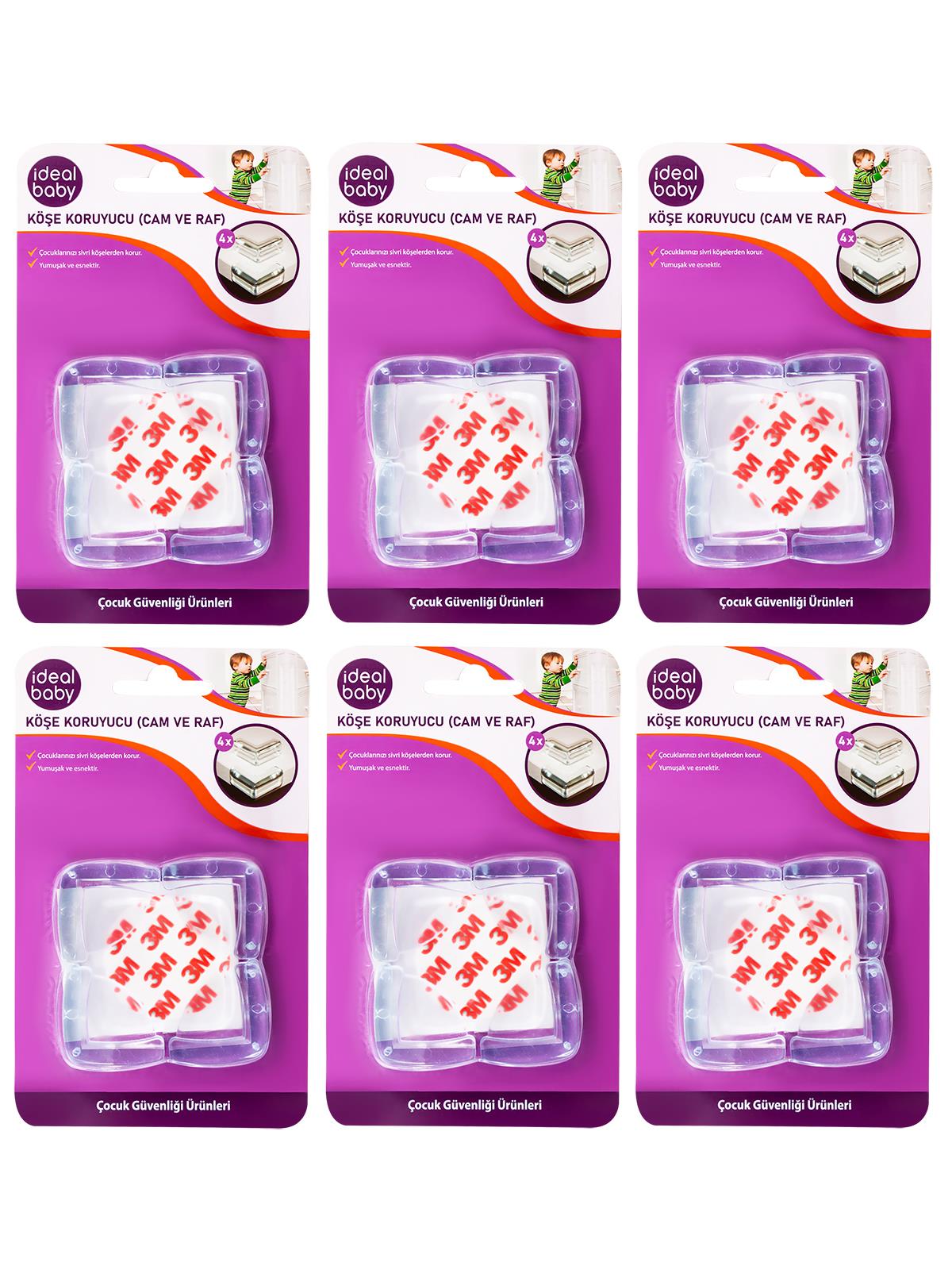 İdeal Baby Köşe Koruyucu Cam 6'lı Set