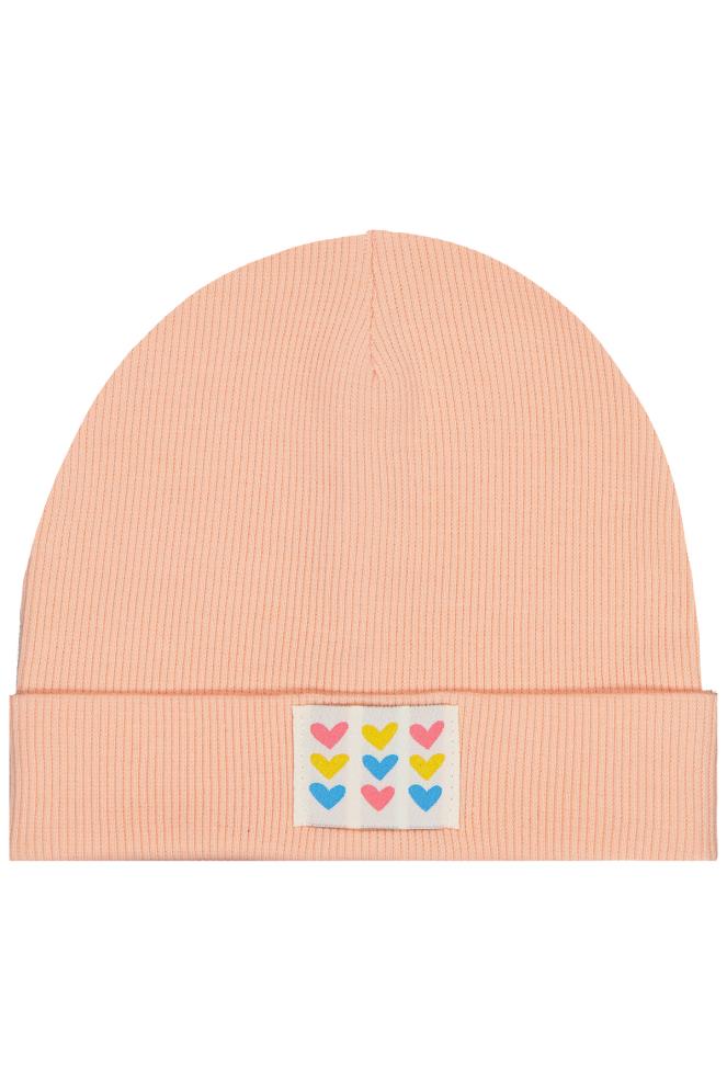 Civil Baby Kalp Etiketli Bebe Şapka Bere - Pudra