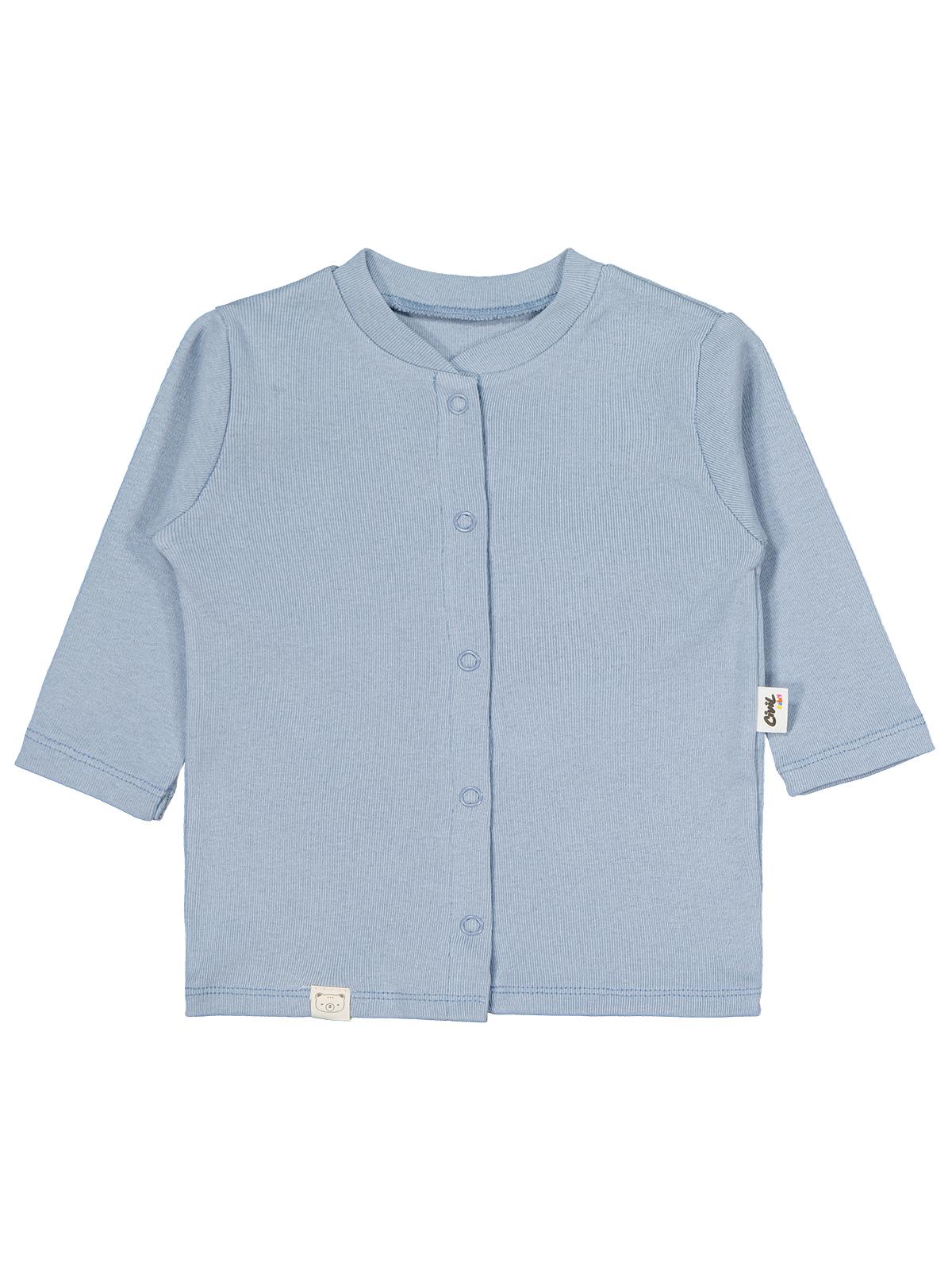 Civil Baby Düz 1-6 Ay Pijama Takımı - Bebe Mavi