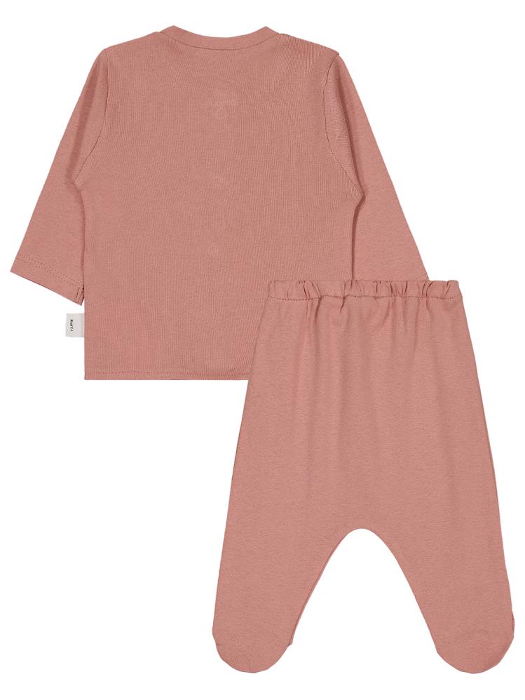 Civil Baby Düz 1-6 Ay Pijama Takımı - Pembe