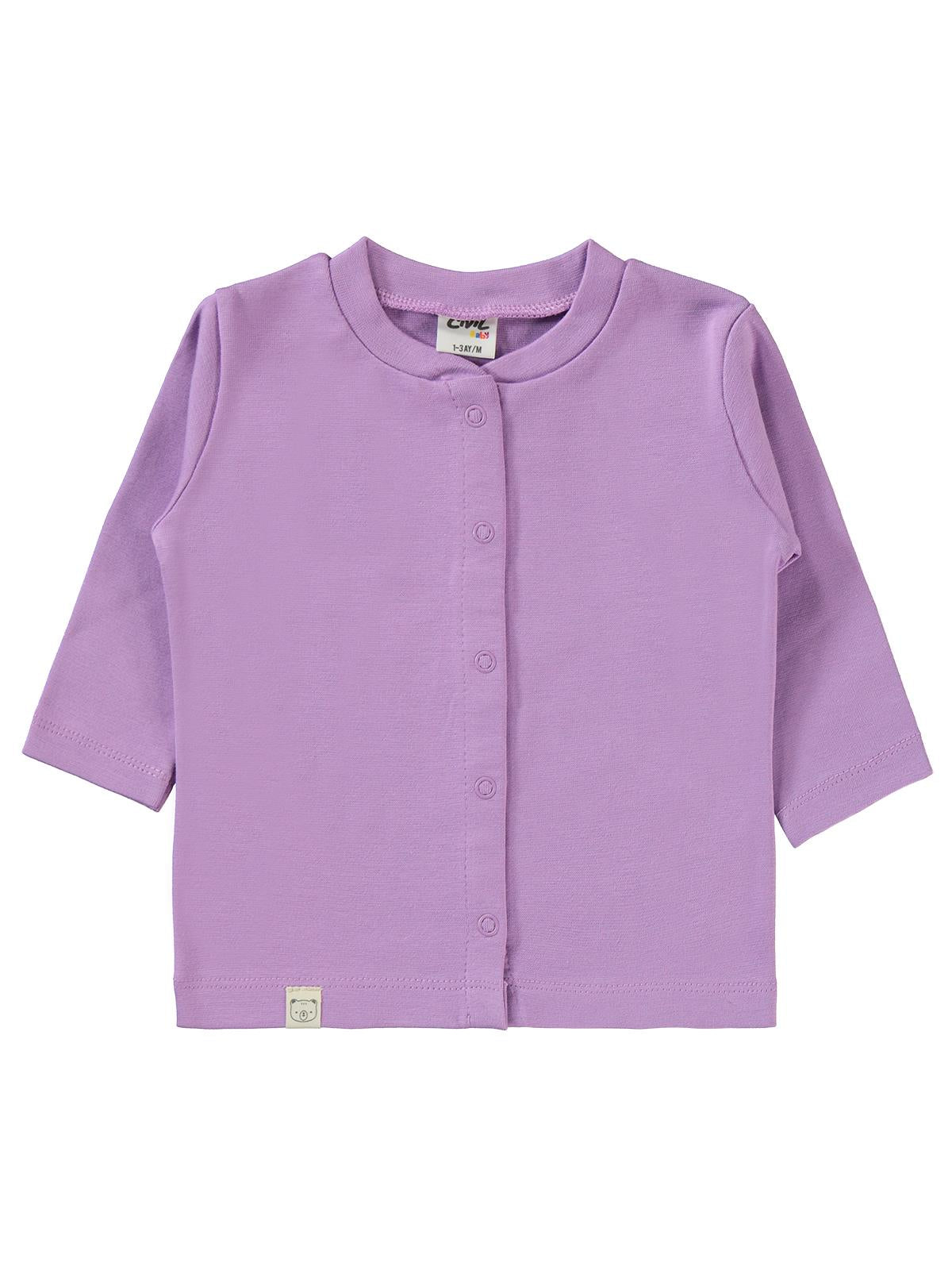 Civil Baby Düz 1-6 Ay Pijama Takımı - Lila