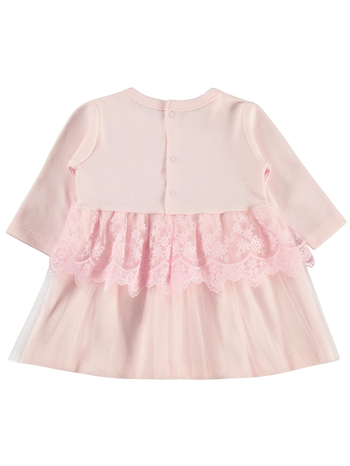 Civil Baby Fırfır Tüllü 3-12 Ay Elbise - Ekru