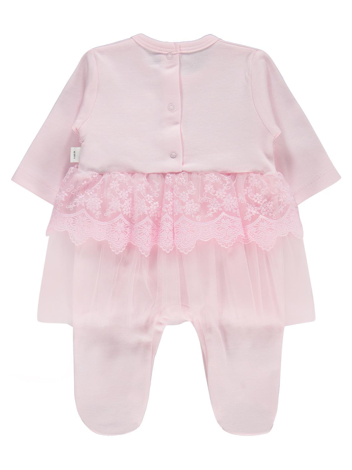 Civil Baby Fırfır Tüllü 1-9 Ay Tulum - Pembe
