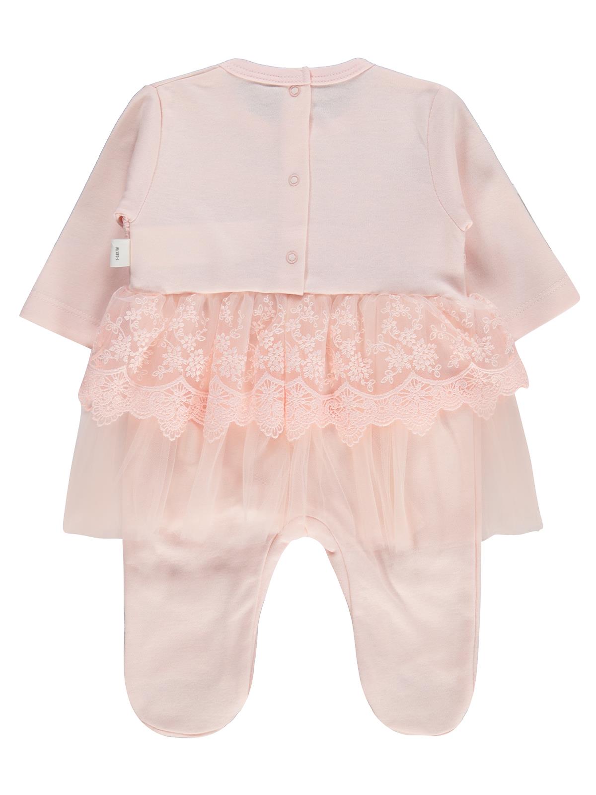 Civil Baby Fırfır Tüllü 1-9 Ay Tulum - Pudra