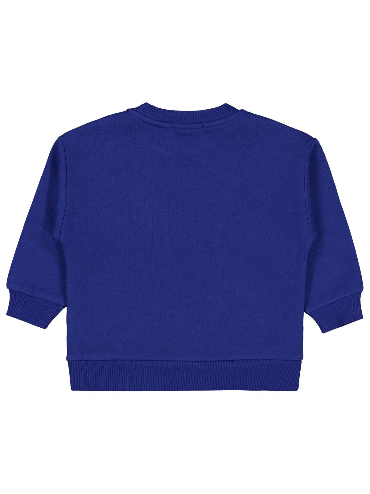 Batman Karartma Baskılı 2-5 Yaş Sweatshirt - Mavi
