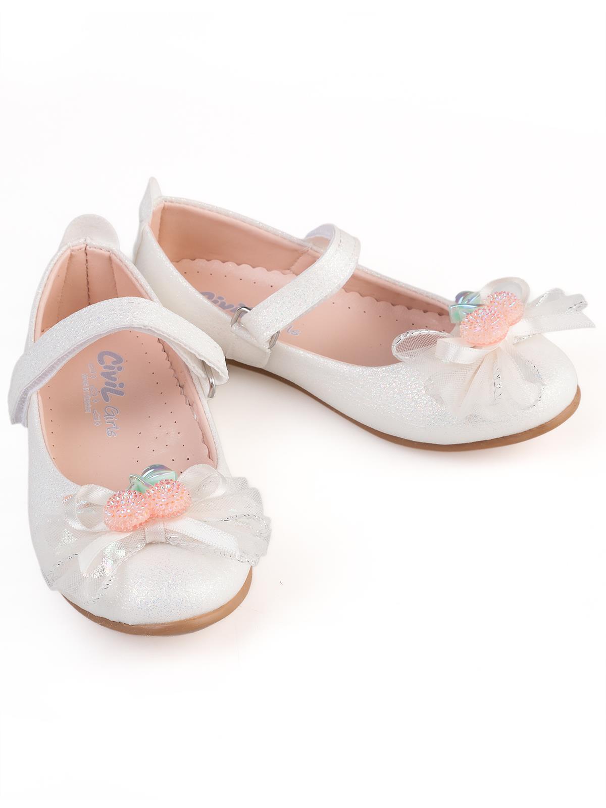 Civil Girls Kiraz Aksesuarlı 26-30 Numara Babet - Lila