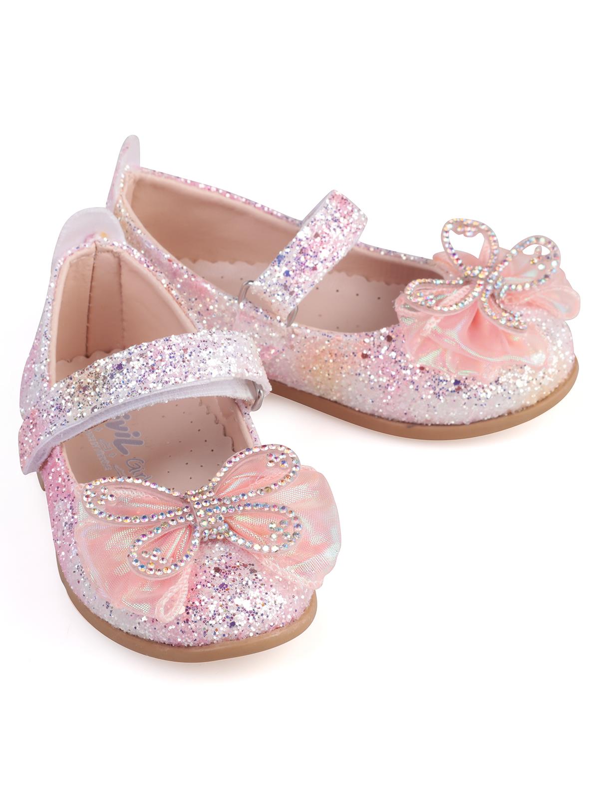 Civil Girls Kelebek Aksesuarlı 21-25 Numara Babet - Mavi