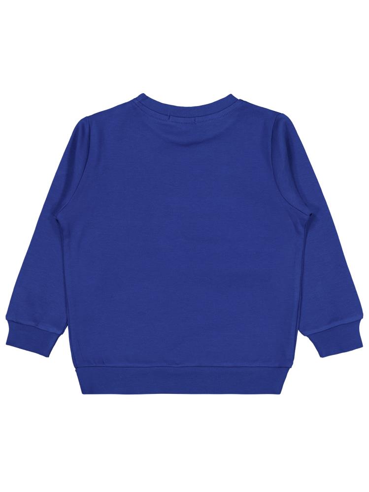 Civil Boys Köpek Baskılı 2-5 Yaş Sweatshirt - Mavi