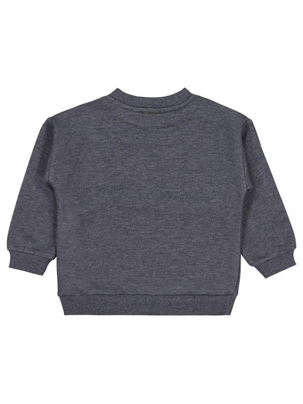 Civil Girls Çiçek Baskılı 2-5 Yaş Sweatshirt - Gri