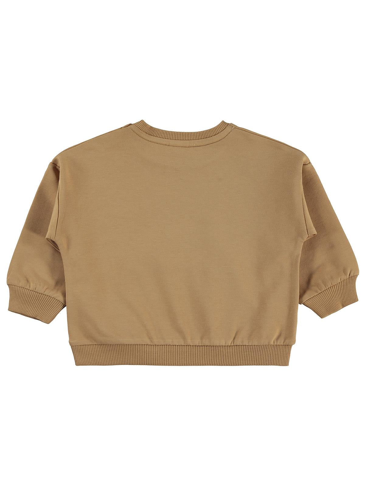 Civil Baby Etiketli Basic 6-18 Ay Sweatshirt - Kahverengi