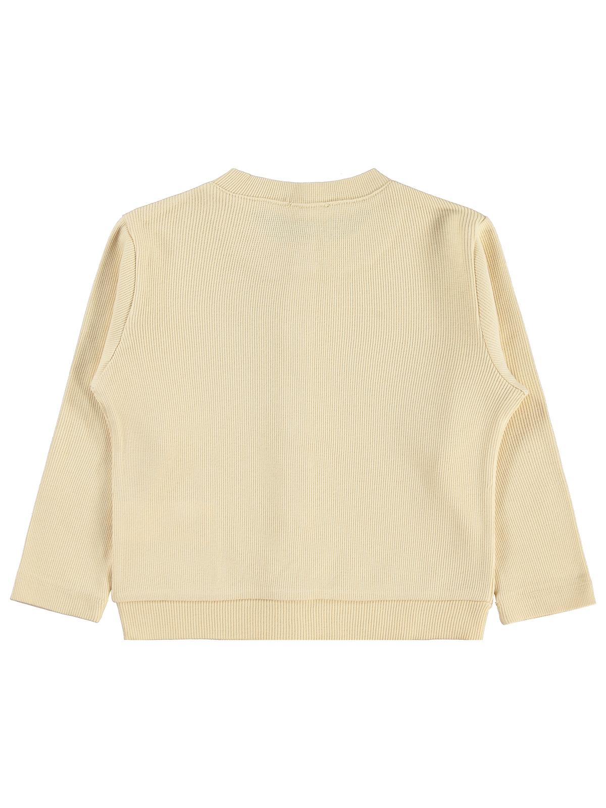 Civil Girls Yakası Fiyonklu 2-5 Yaş Hırka - Bej