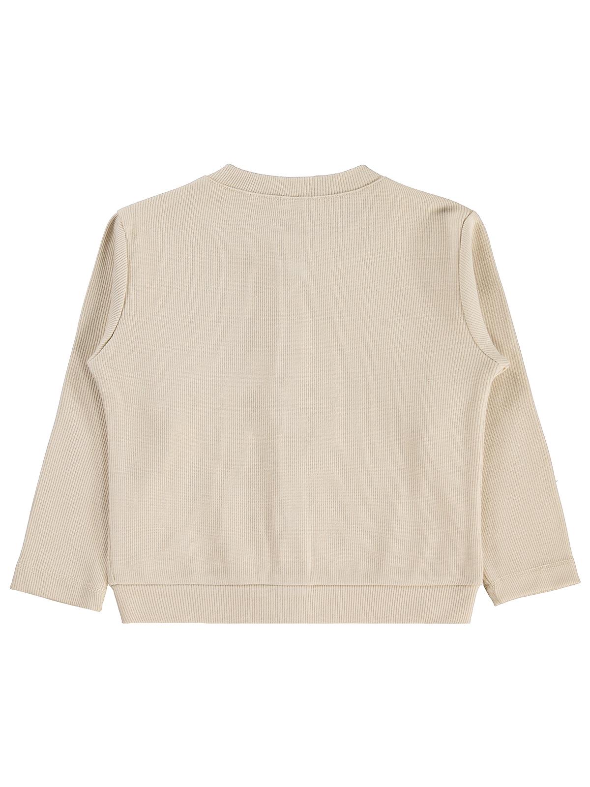 Civil Girls Yakası Fiyonklu 2-5 Yaş Hırka - Fil Dişi