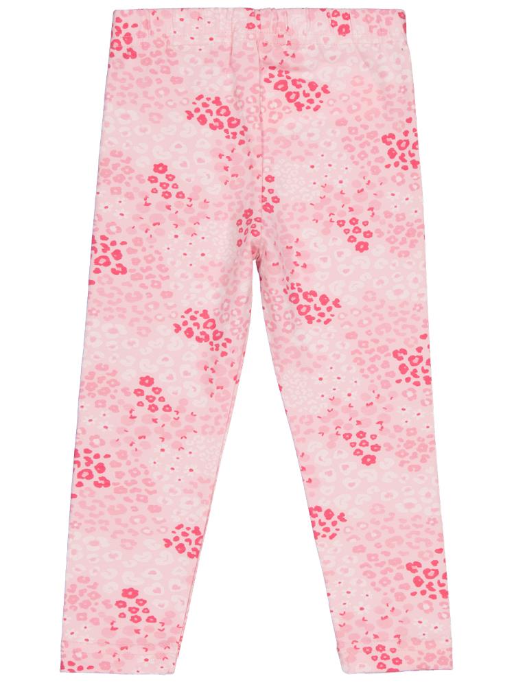 Civil Girls Leopar Baskılı 2-5 Yaş Tayt - Pembe