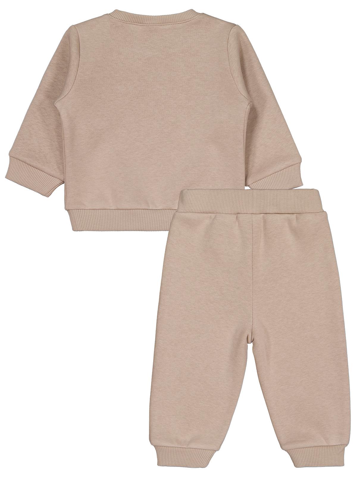 Civil Baby Cvl Nakışlı 6-18 Ay Takım - Bej