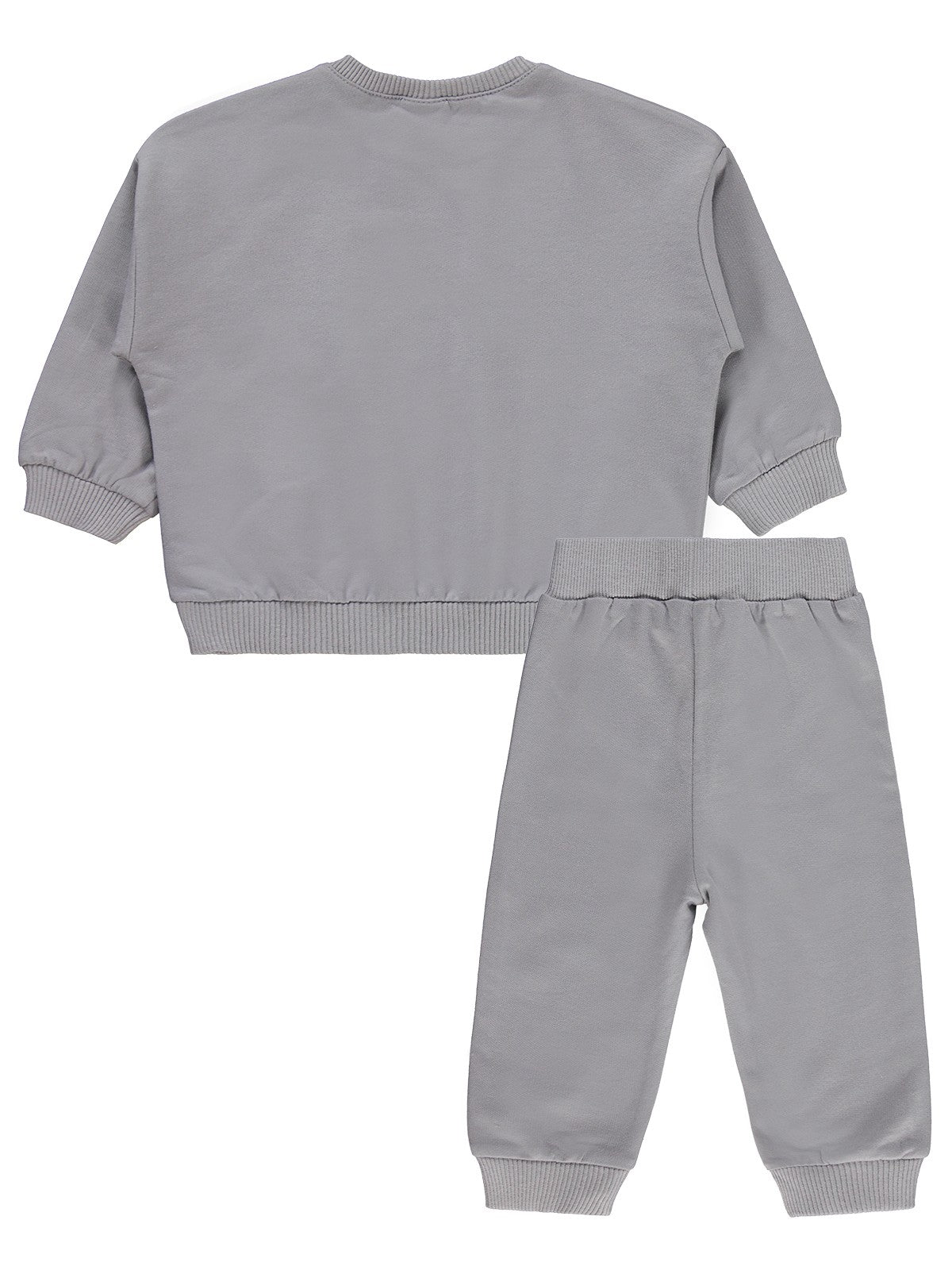 Civil Baby Baskılı 2'li 6-18 Ay Takım - Gri