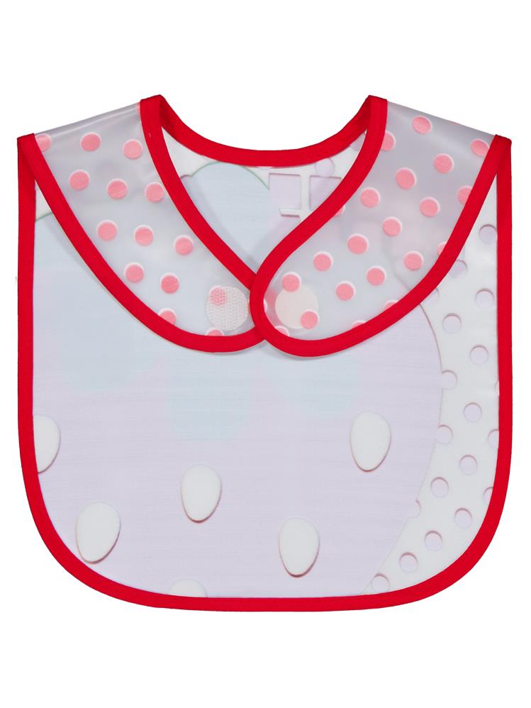 Civil Baby Çilek Baskılı Mama Önlüğü - Kırmızı