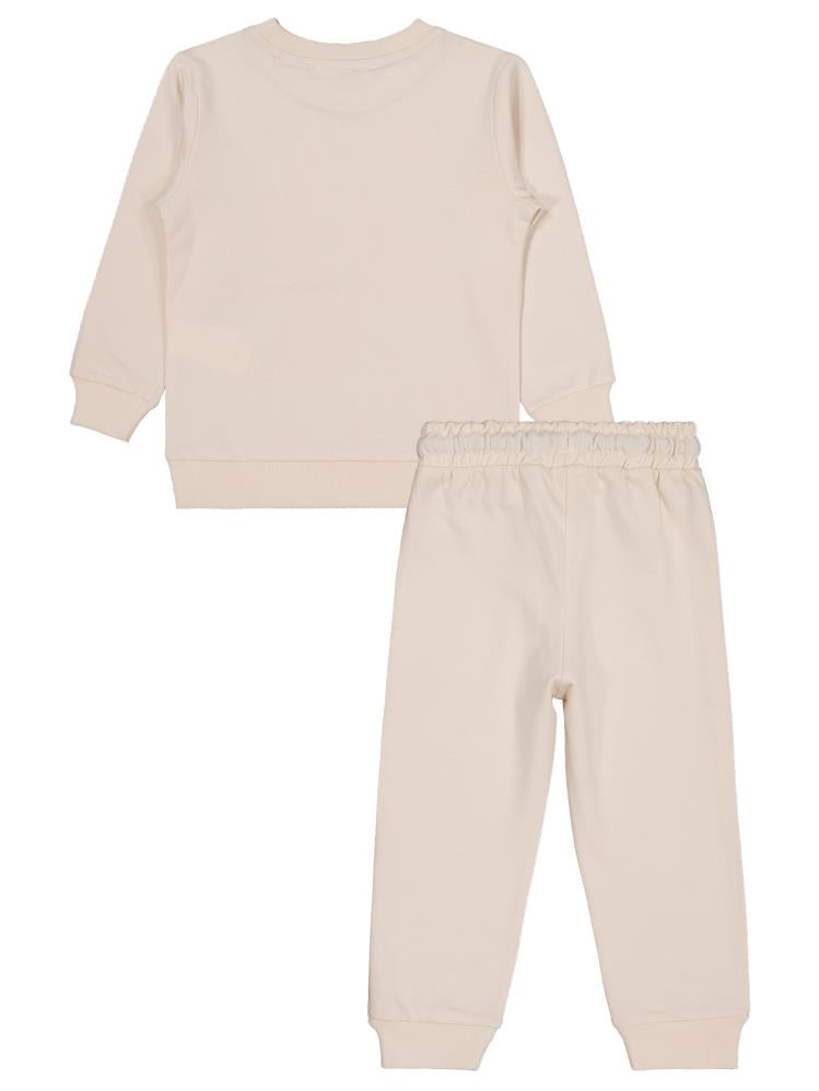 Civil Boys Cvl Baskılı 2-5 Yaş Takım - Ekru