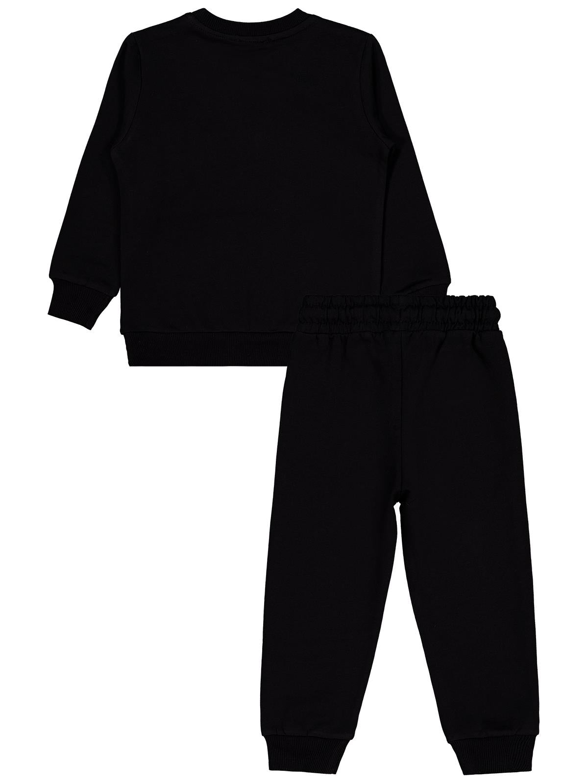 Civil Boys Cvl Baskılı 2-5 Yaş Takım - Siyah