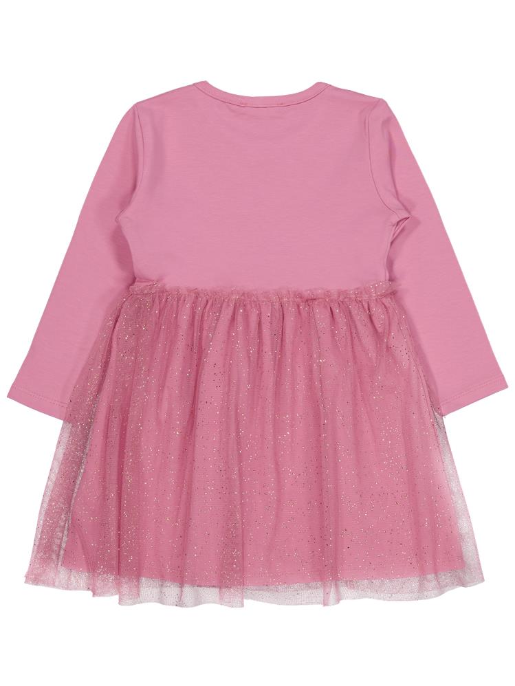 Civil Girls Fiyonk Baskılı 2-5 Yaş Elbise - Pembe