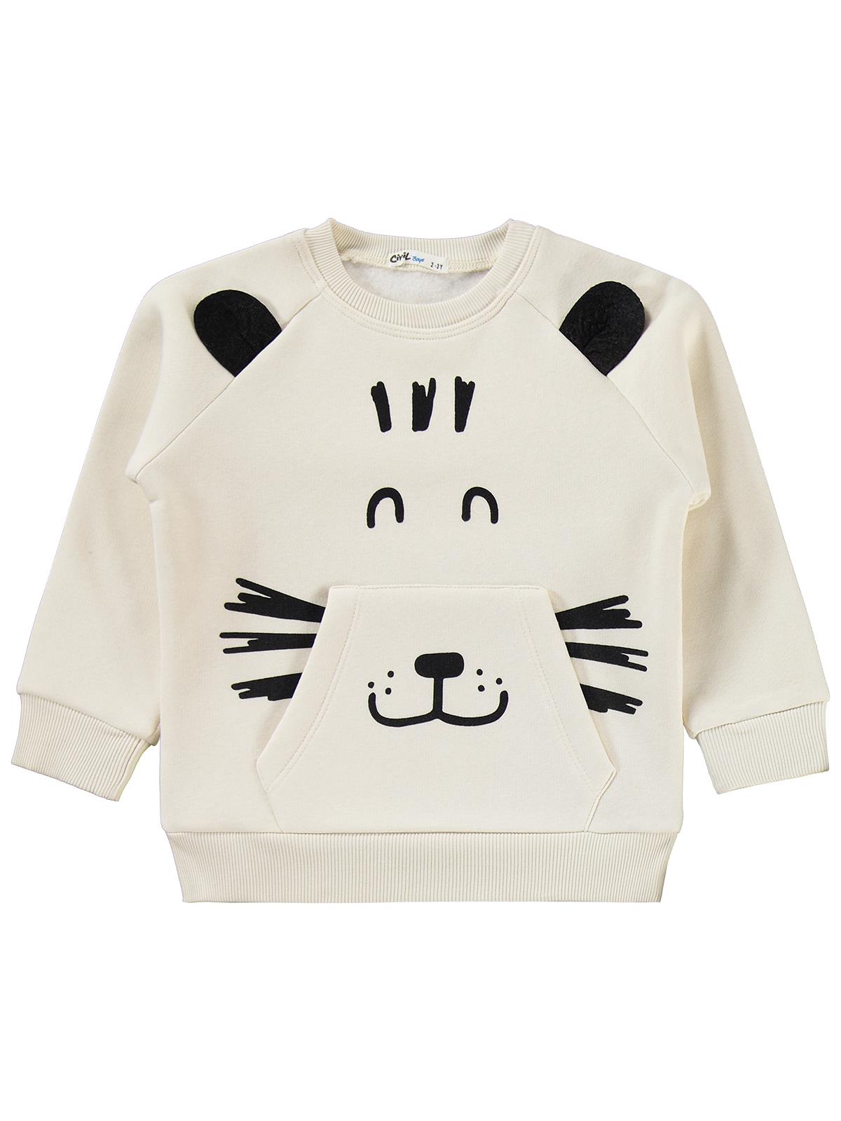 Civil Boys Kanguru Cepli 2-5 Yaş Eşofman Takımı - Bej