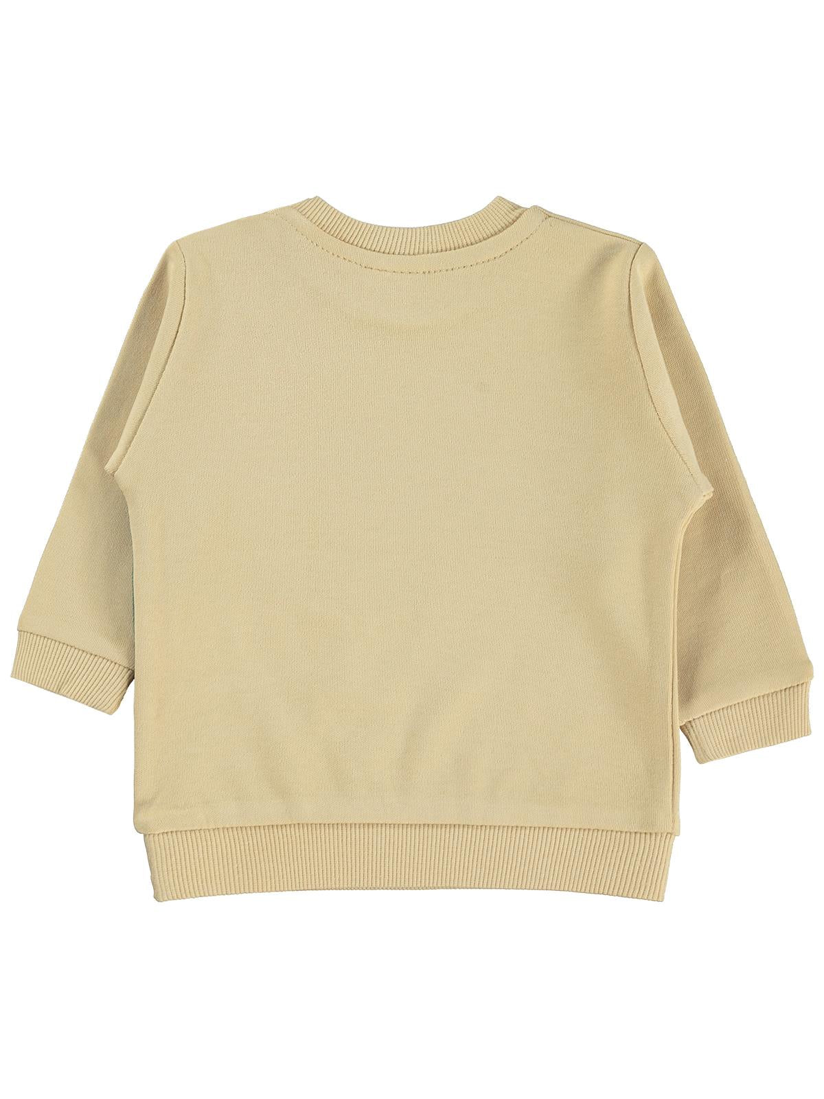 Civil Baby Dinozor Baskılı 6-18 Ay Sweatshirt - Kahverengi