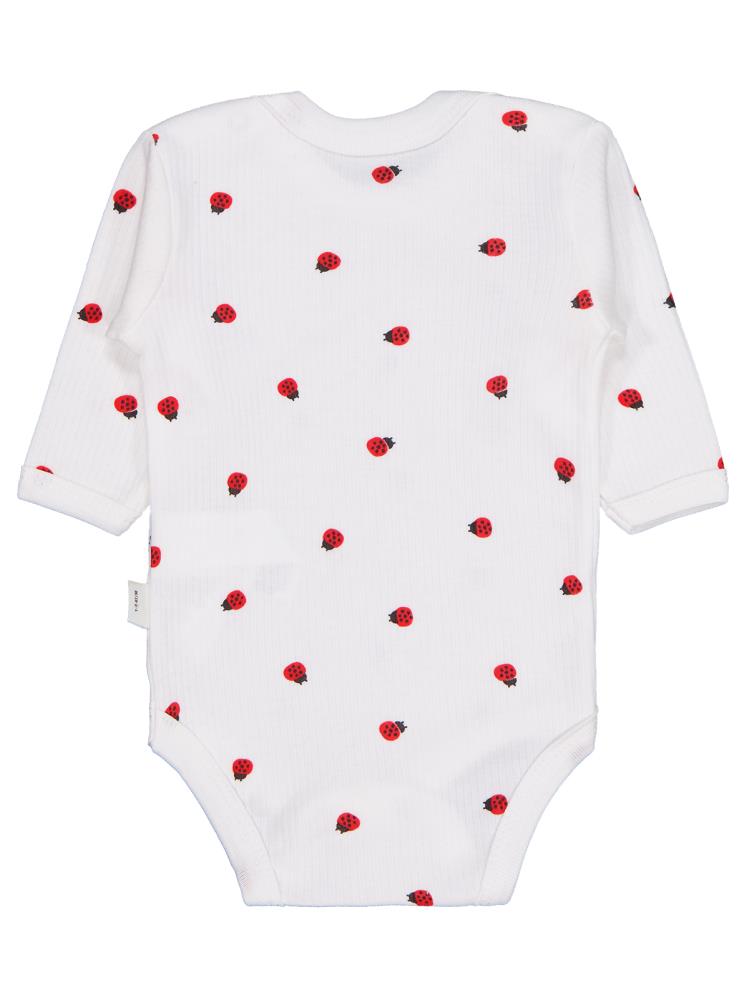 Civil Baby Uğur Böceği Empirme 0-48 Ay Çıtçıtlı Badi - Ekru