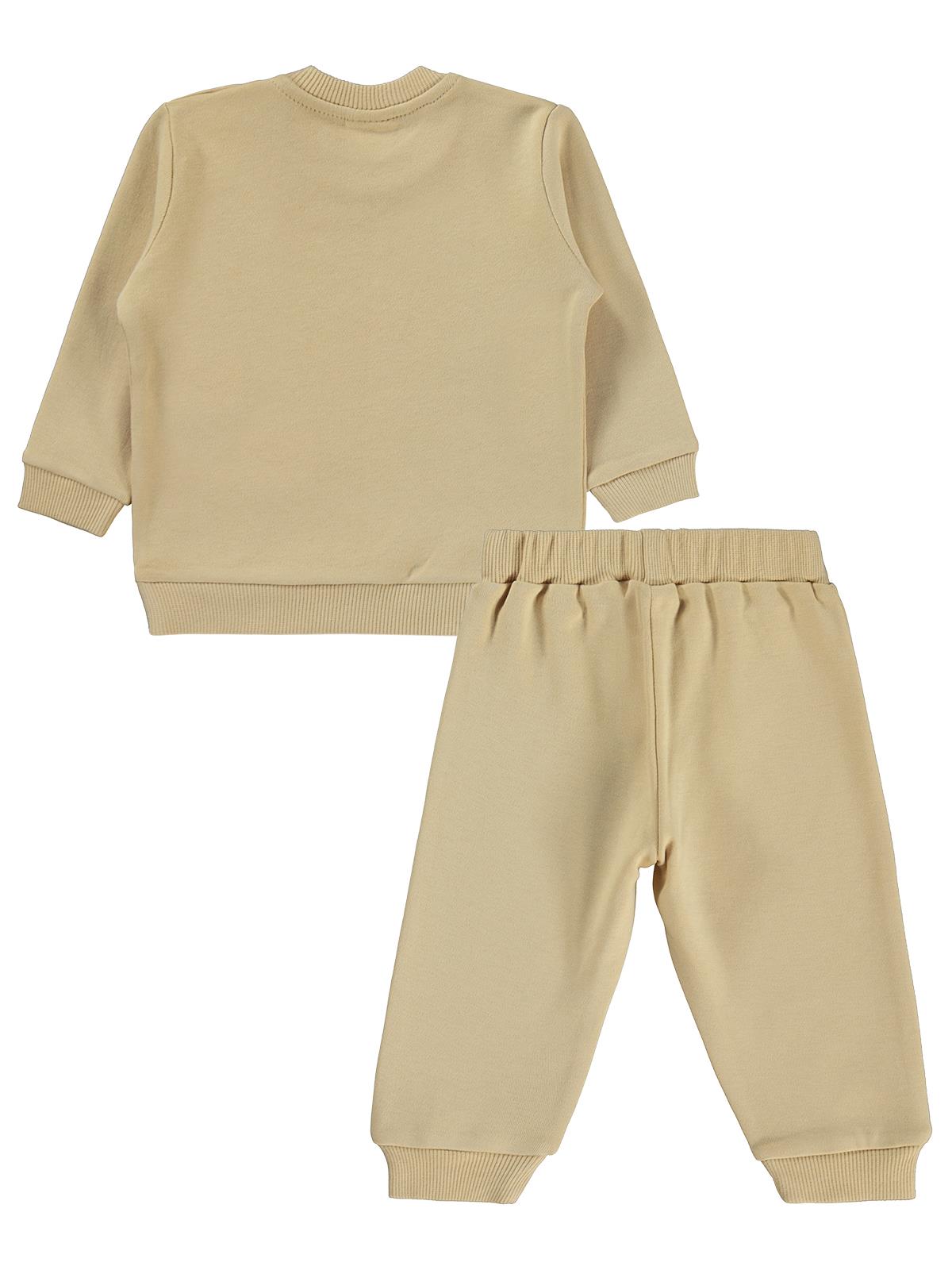 Civil Baby Zürafa Baskılı 6-18 Ay Takım - Kahverengi