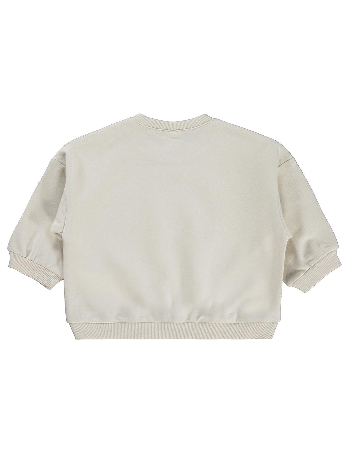 Civil Baby Civil Basic Kalp Etiketli 6-18 Ay Sweatshirt - Bej